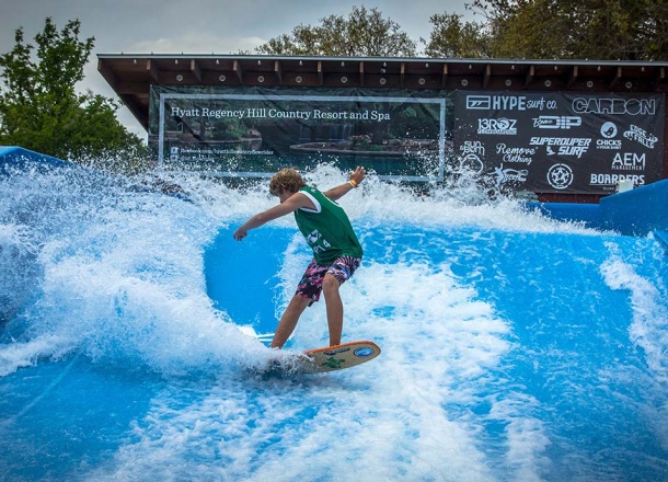 Flowrider Single Surf Simulator Hyatt Hill San Antonio, USA