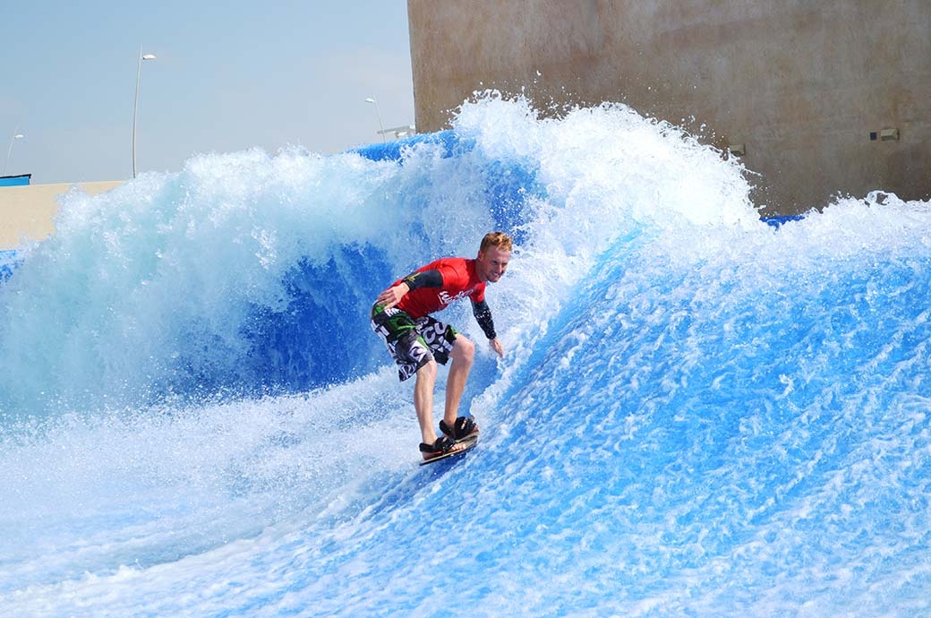 Flowcurl Surf Machine by FlowRider - Yas Waterworld, Abu Dhabi, United Arab Emirates