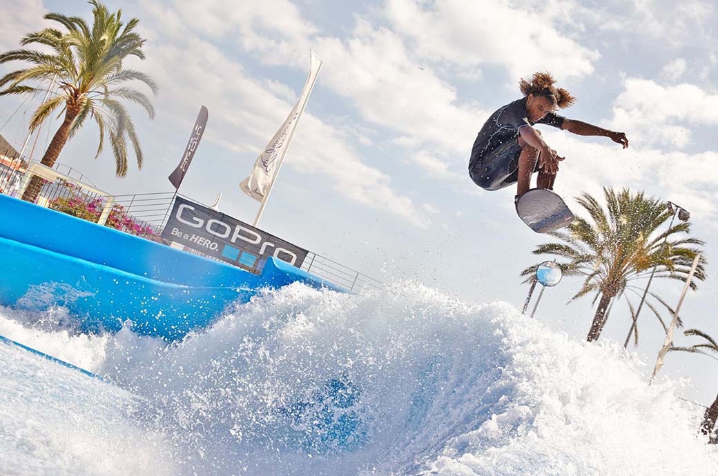 FlowBarrel Ten Surf Simulator by Flowrider - Wave House® Mallorca Spain