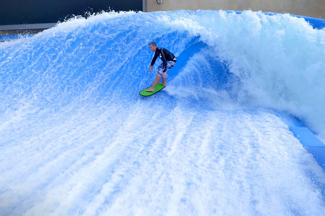 FlowBarrel Surf Simulator by FlowRider - Yas Waterworld, Abu Dhabi, United Arab Emirates