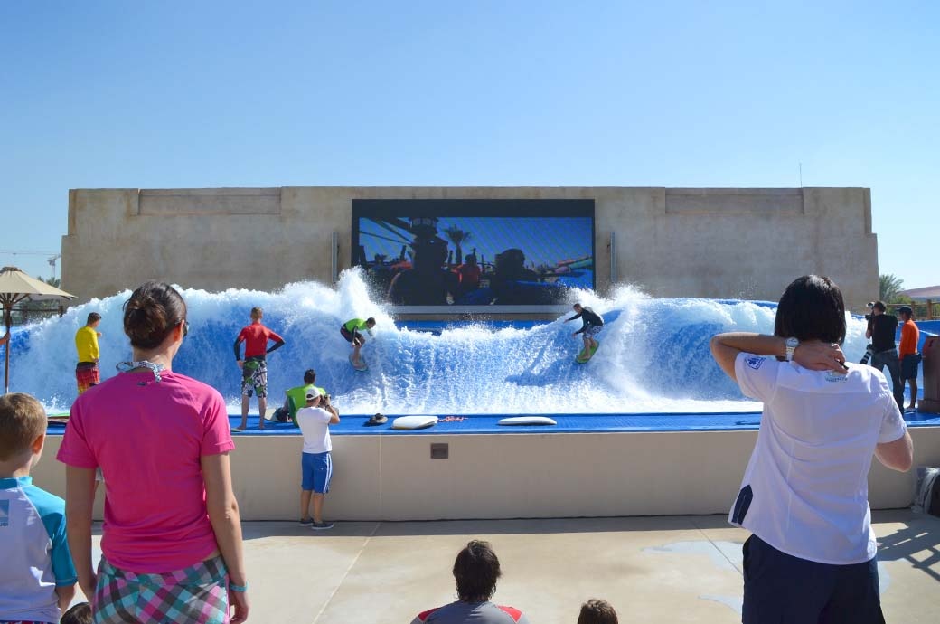 FlowBarrel Ten Double Surf Simulator - Yas Waterworld, Abu Dhabi, United Arab Emirates