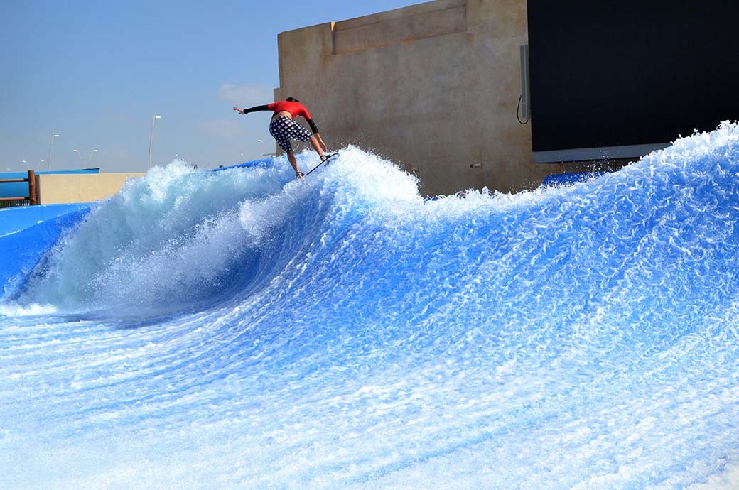 FlowBarrel Ten Double Surf Simulator - Yas Waterworld, Abu Dhabi, United Arab Emirates