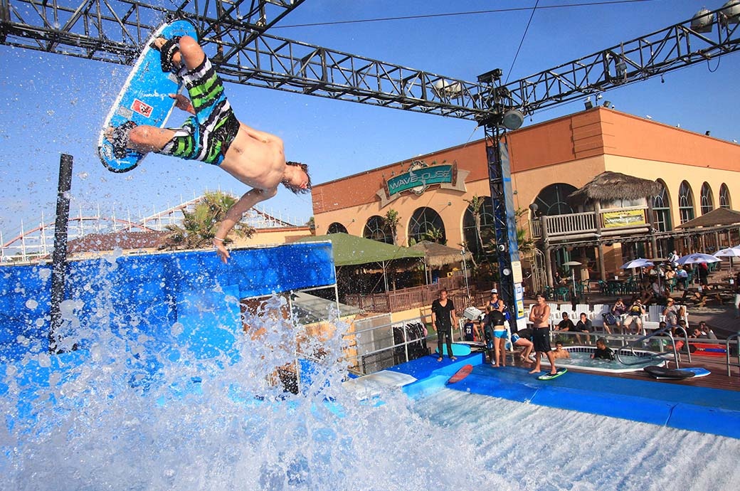 FlowBarrel Ten Surf Machine by FlowRider- Wave House® San Diego, CA, USA