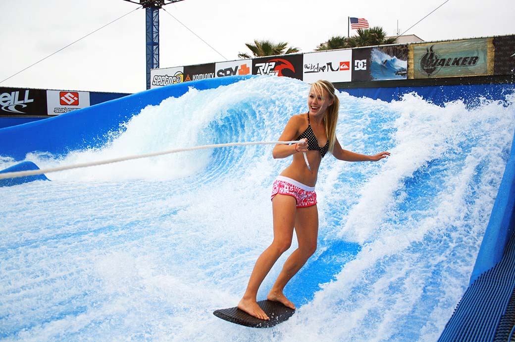 FlowBarrel Ten Surf Machine by FlowRider - Wave House® San Diego, CA, USA