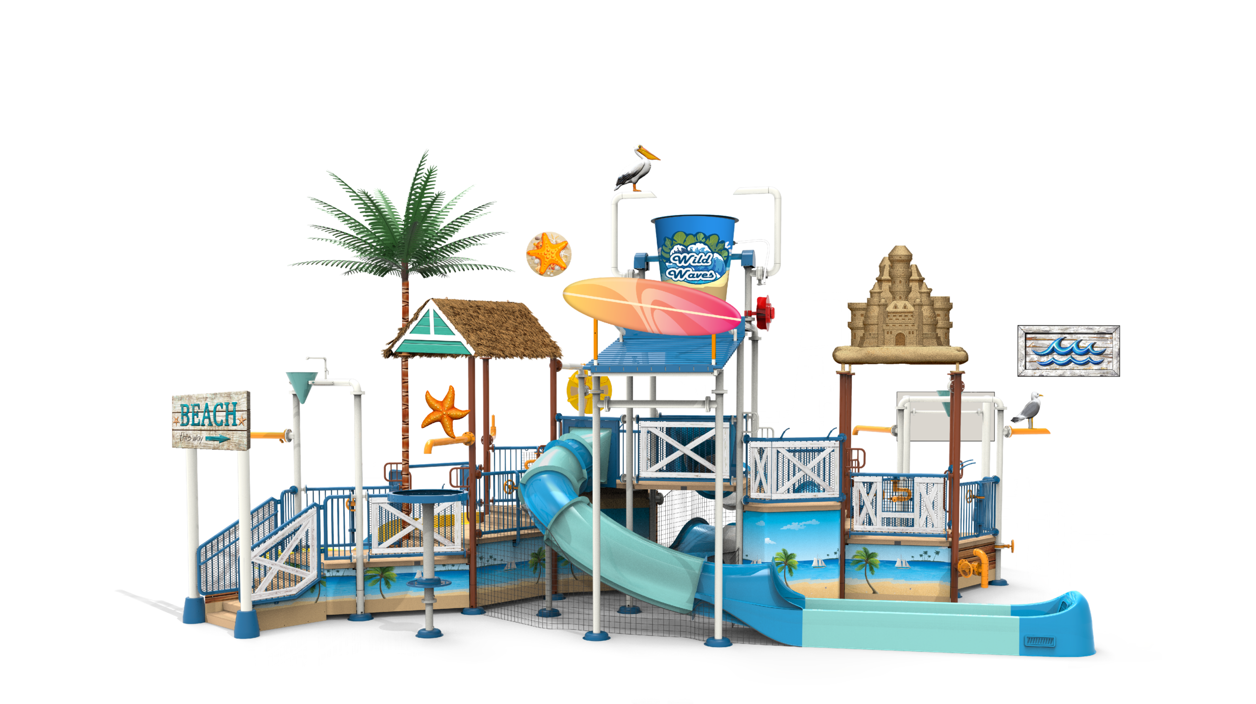 AquaPlay 750, Beach Theme, Ready-to-Play