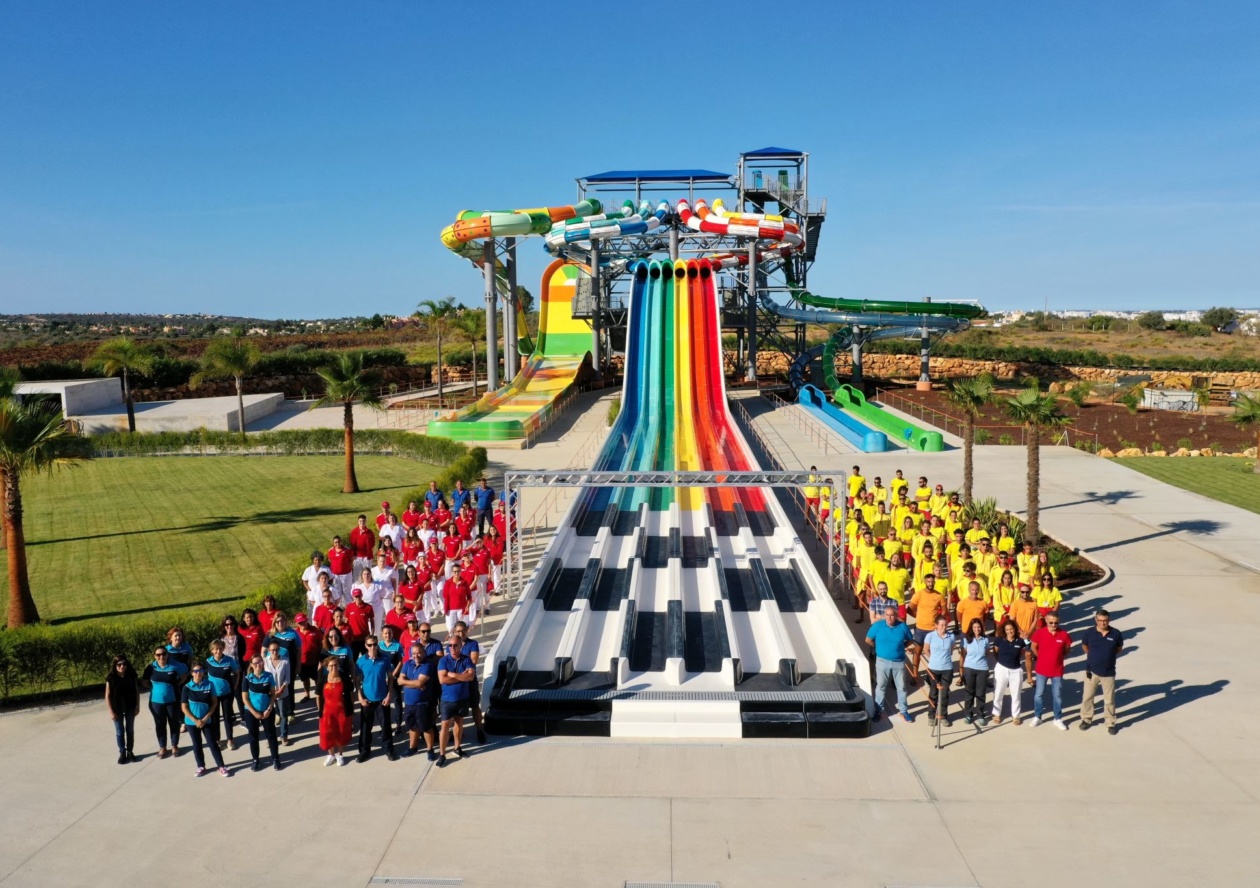 Water Slide Tower, Slide & Splash Water Park, Portugal