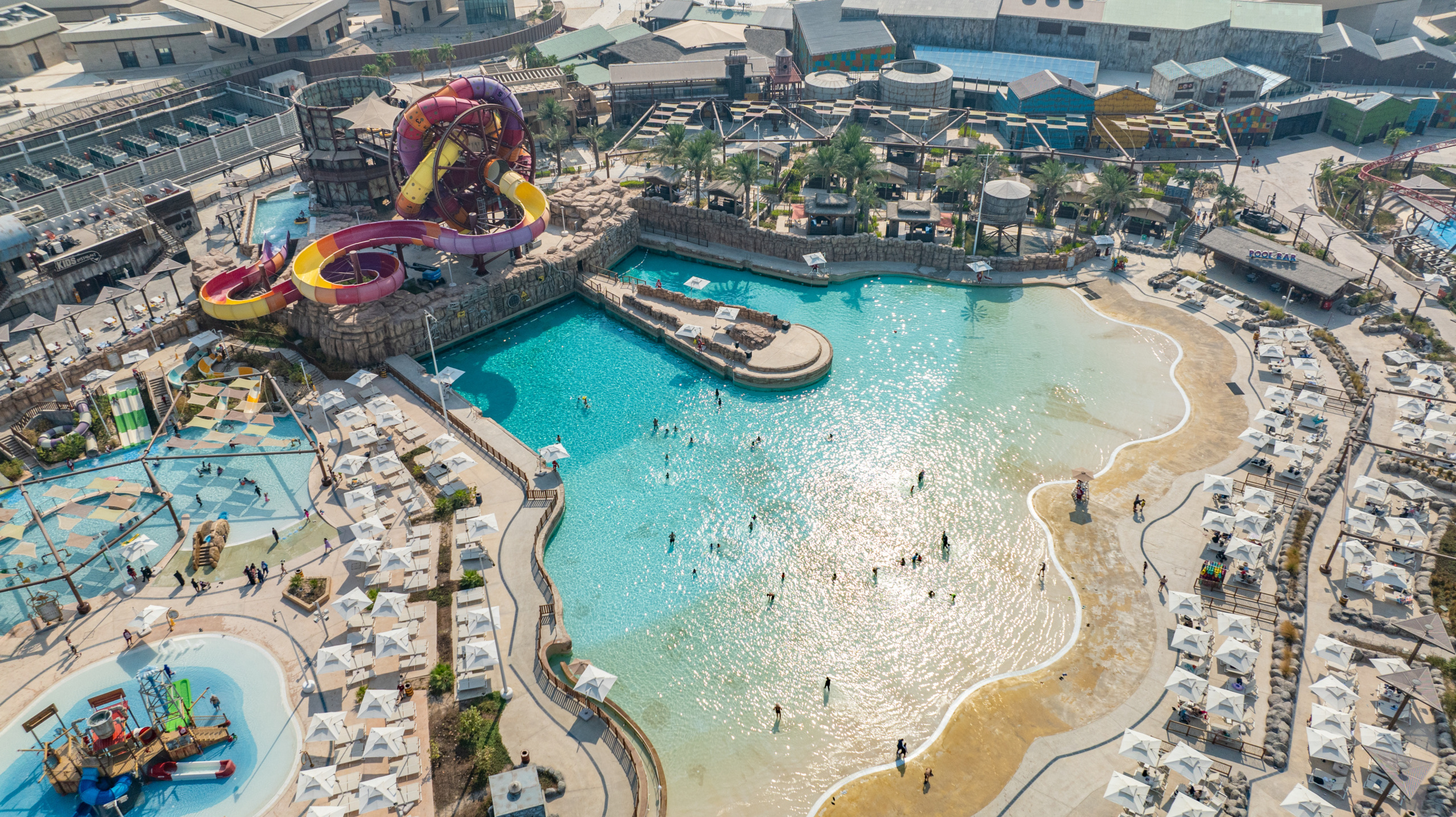 SlideWheel + Wave Pool, Meryal Waterpark, Qatar