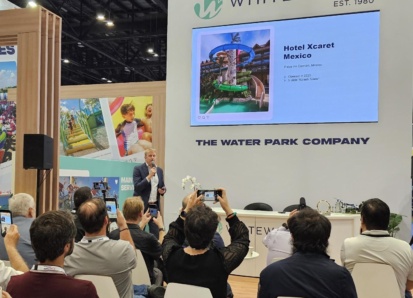Onno Meeter at WhiteWate's IAAPA Expo 2025 press conference